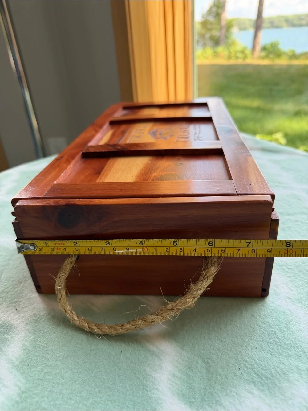 Wooden S'more Tackle Box - Rustic Cedar Finish - Handcrafted